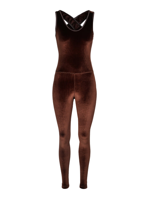 Caramel Brown Stretch Velvet Catsuit Jumpsuit Velour Unitard Bodysuit Long  Sleeves Full Body Chocolate Spandex Velour Onesie Size S M L XL -   Canada